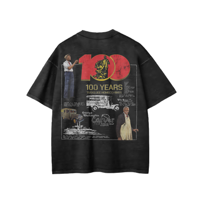 LTFG + PSC TUSKEGEE 100TH HOMECOMING: GEORGE WASHINGTON CARVER - VINTAGE BLACK T-SHIRT