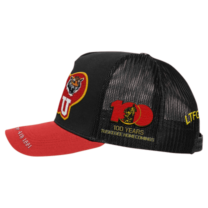 LTFG + PSC TUSKEGEE 100TH HOMECOMING:  "I LOVE TU" TRUCKER HAT - BLACK