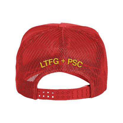 LTFG + PSC TUSKEGEE 100TH HOMECOMING:  "I LOVE TU" TRUCKER HAT - RED